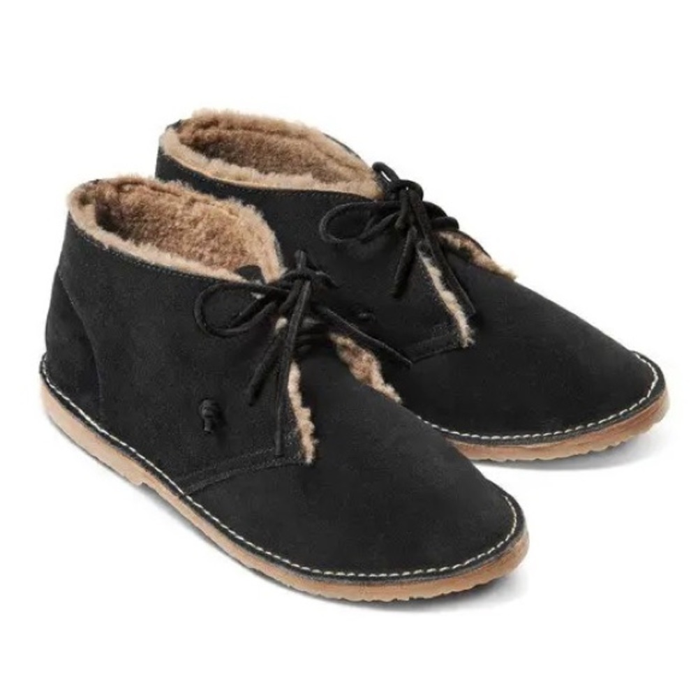 🔥 Beek Penguin Shearling-Lined Booties,‎ Black